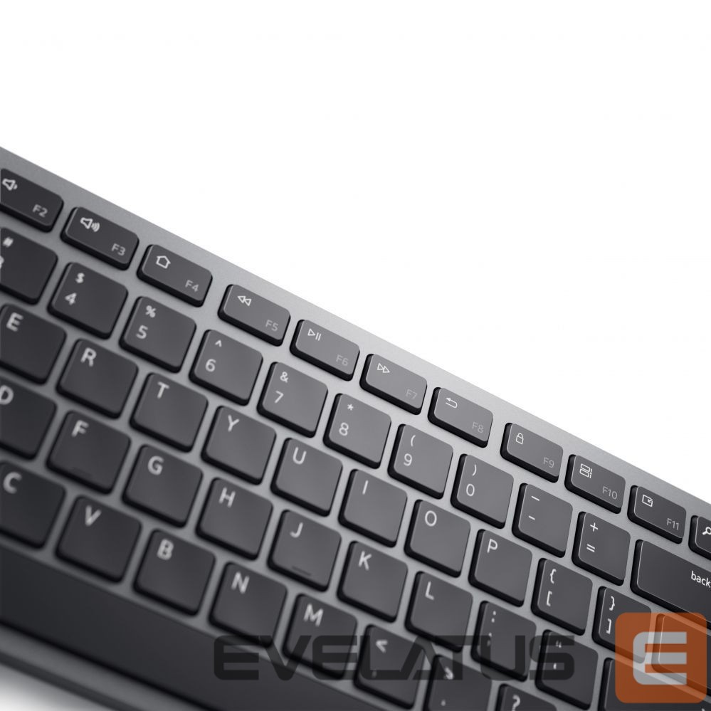 Kompiuterio klaviatūra Dell Keyboard KB700 Wireless, US, 2.4 GHz, Bluetooth 5.0, Titan Gray