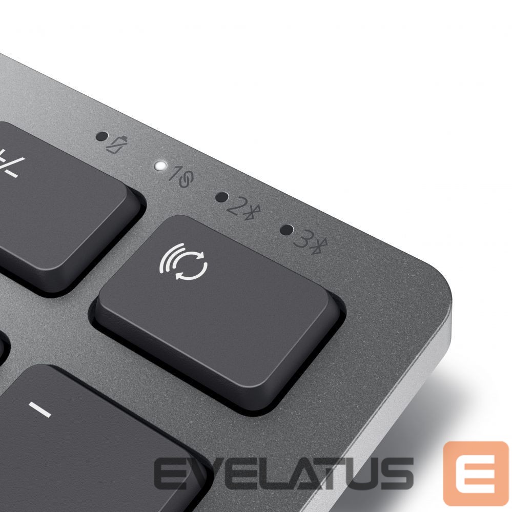 Kompiuterio klaviatūra Dell Keyboard KB700 Wireless, US, 2.4 GHz, Bluetooth 5.0, Titan Gray
