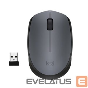 Kompiuterio pelė Logitech  M170 Wireless Mouse, Black, Grey 