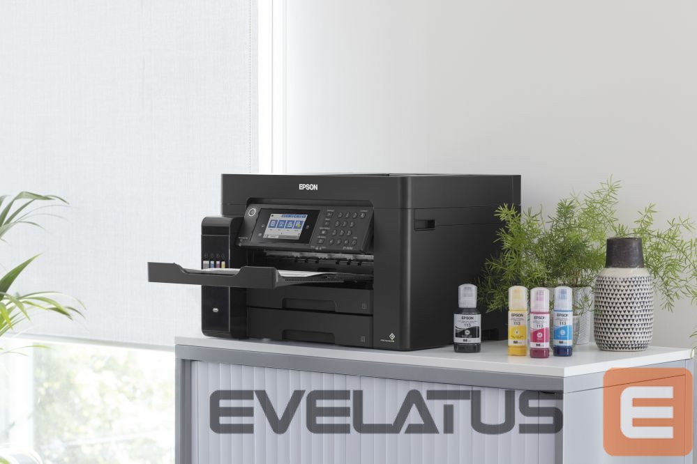 Spausdintuvai EPSON EcoTank L15160 Colour, Inkjet, Multicunctional Printer, A3+, Wi-Fi, Black