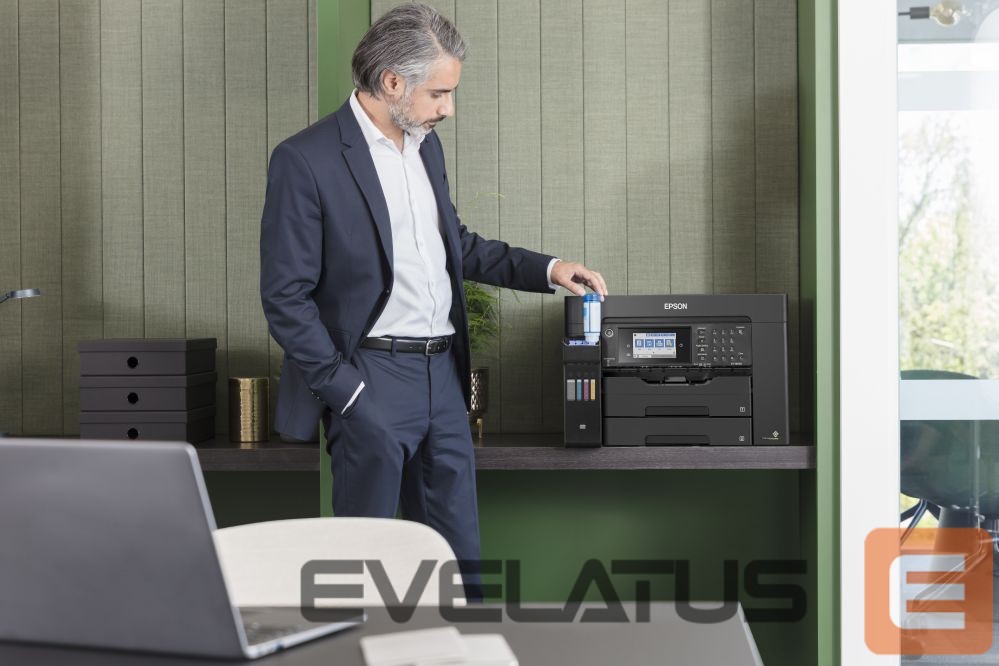Spausdintuvai EPSON EcoTank L15160 Colour, Inkjet, Multicunctional Printer, A3+, Wi-Fi, Black