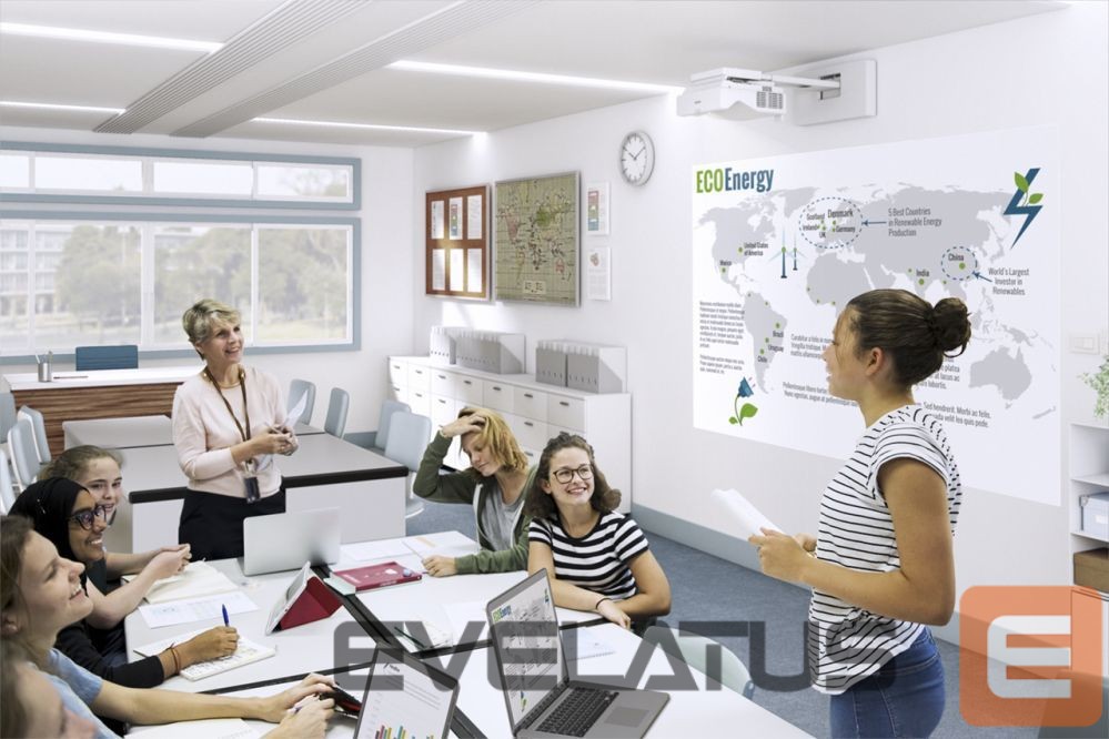 Spausdintuvai EPSON Laser Projector EB-770F Full HD (1920x1080), 4100 ANSI lumens, White, Lamp warranty 12 month(s)