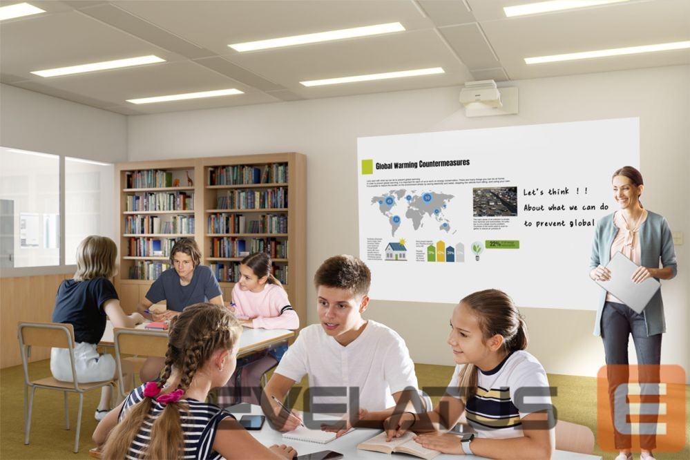 Spausdintuvai EPSON Laser Projector EB-770F Full HD (1920x1080), 4100 ANSI lumens, White, Lamp warranty 12 month(s)