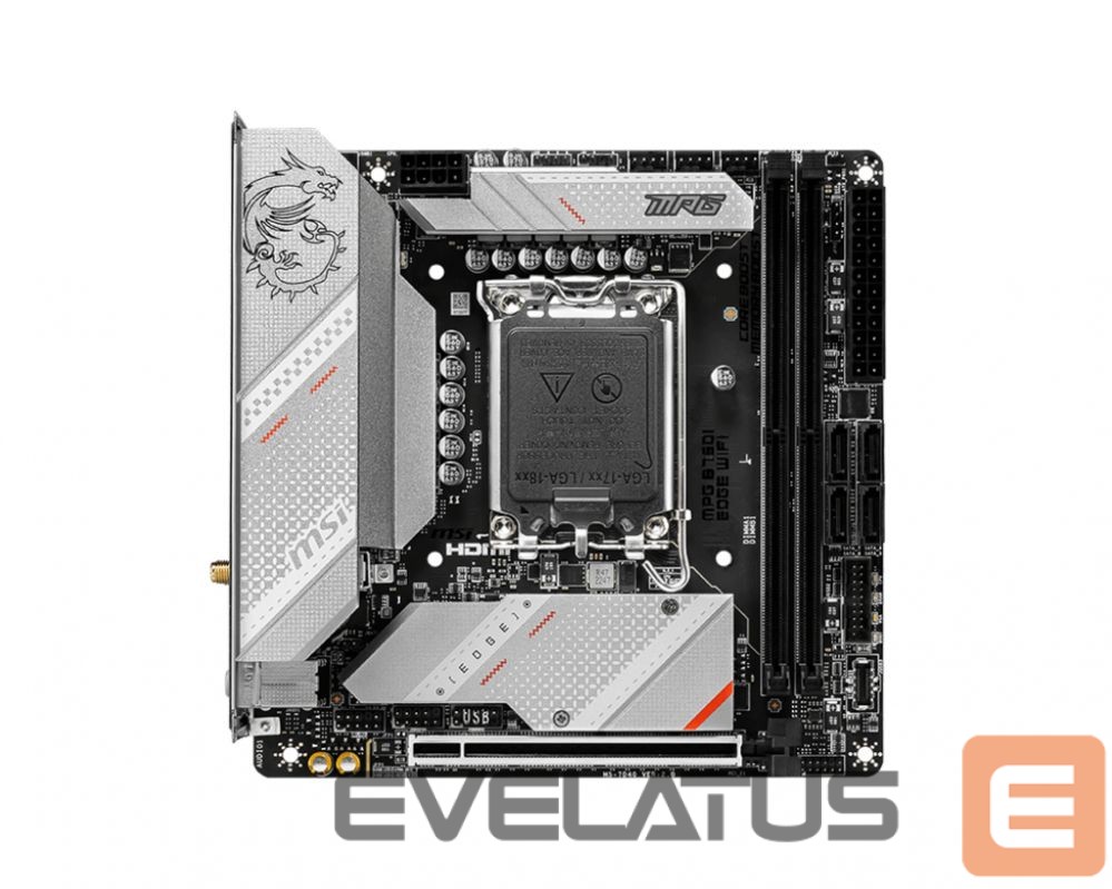Intel procesoriaus pagrindinė plokštė MSI MPG B760I EDGE WIFI
