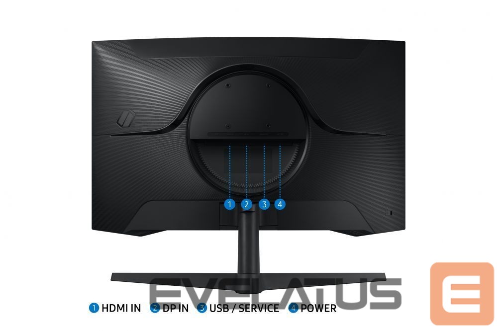 Monitoriai Samsung LS27CG552EUXEN 27" Gaming Monitor 2560x1440/16:9/300cd/m2/1ms HDMI, DP
