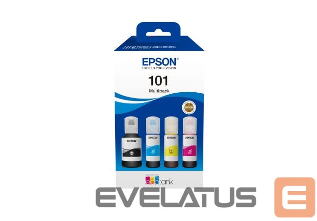 Eksploatacinės medžiagos spausdintuvams EPSON 101 EcoTank 4-colour Multipack