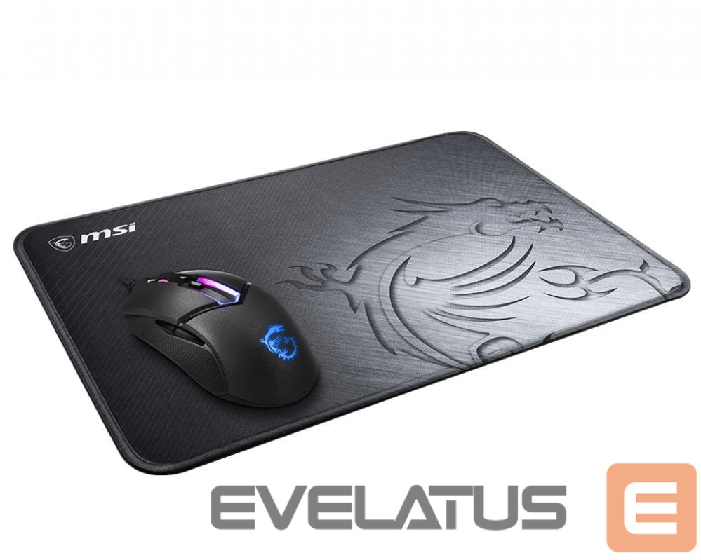 Kompiuterio pelė MSI AGILITY GD21 Mouse Pad, 320x220x3mm, Black