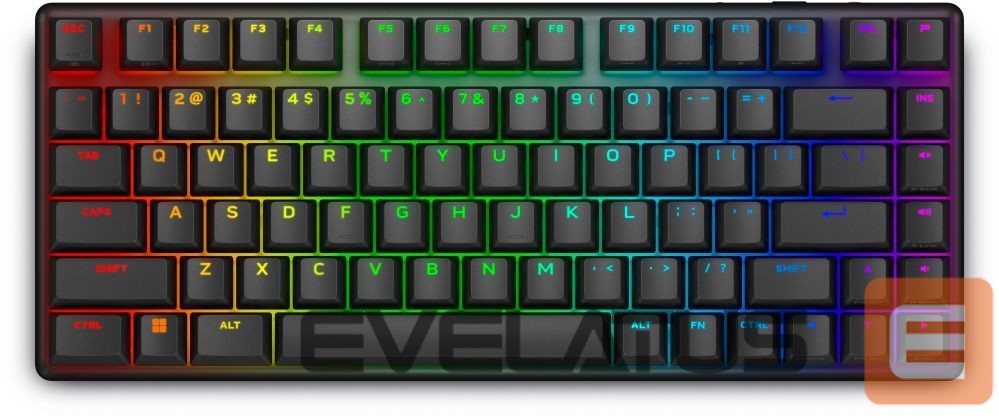 Kompiuterio klaviatūra Dell 545-BBFQ Alienware Pro Gaming Keyboard Wireless US Alienware Linear Mechanical Dark Side of the Moon Bluetooth