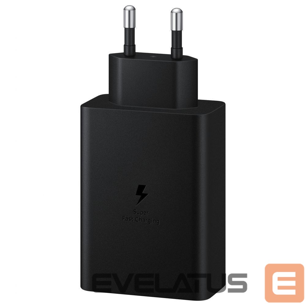 Adapteriai Samsung Samsung charger 2x USB Type C / USB PPS, Power Delivery PD 65W, QC 3.0, AFC, FCP black (EP-T6530NBEGEU)