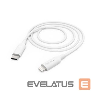 Kabelis Hama  Hama 00201598 Charging Cable, USB-C - Lightning 1m white 
