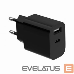 Įkrovikliai ir kabeliai Gembird  CHARGER USB UNIVERSAL BLACK/2P TA-UC-2AC12-01-BK 