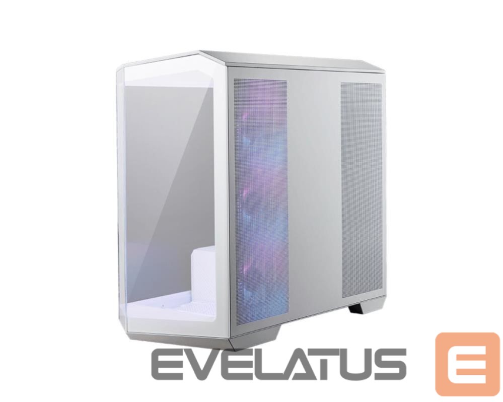 Kompiuterio dėžė MSI Case||MidiTower|Case product features Transparent panel|Not included|MicroATX|Colour White|MAGPANOM100RPZWHITE