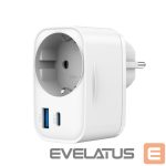 Įkrovikliai ir kabeliai Gembird  CHARGER USB UNIVERSAL 20W WHT/2P AC TA-ACPDQC20-01-W 