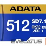 Kitas kompiuterio priedas ADATA  MEMORY MICRO SDXC 512GB SD7.1/UD512GEX3L1-C 