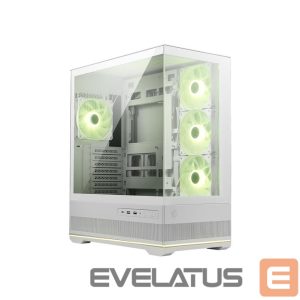 Kompiuterio dėžė MSI  Case||MAG PANO 110R PZ / WHITE|MidiTower|Case product features Transparent panel|Not included|Colour Black|MAGPANO110RPZWHITE 