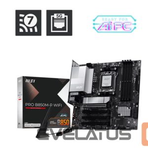 AMD procesoriaus pagrindinė plokštė MSI  Mainboard||AMD B850|SAM5|Micro-ATX|Memory DDR5|Memory slots 4|PROB850M-PWIFI 
