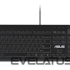 Kompiuterio klaviatūra Asus  KEYBOARD KU100 BLACK/90XB05E0-BKB010 