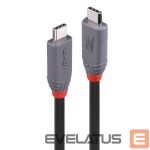 Kabelis LINDY  CABLE USB4 240W TYPE C 0.8M/40GBPS ANTHRA LINE 36956 