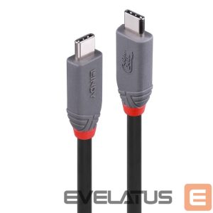 Kabelis LINDY  CABLE USB4 240W TYPE C 0.8M/40GBPS ANTHRA LINE 36956 