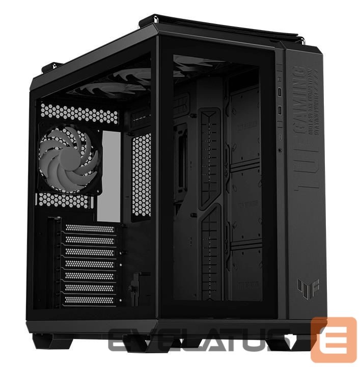 Kompiuterio dėžė Asus Case||GT502 PLUS/BLK/TG / TUF GAMING|MidiTower|Not included|ATX|MicroATX|MiniITX|Colour Black|GT502PLUS/BLK/TG/TUFGAM