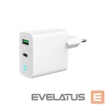Įkrovikliai ir kabeliai Gembird  CHARGER USB 20W 2PORT/TA-UC-PDQC20L-W-01 