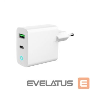 Įkrovikliai ir kabeliai Gembird  CHARGER USB 20W 2PORT/TA-UC-PDQC20L-W-01 