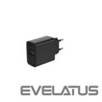 Įkrovikliai ir kabeliai Gembird  CHARGER USB UNIVERSAL QC3.0/TA-UC-PDQC20-01-BK 