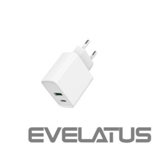 Įkrovikliai ir kabeliai Gembird  CHARGER USB UNIVERSAL QC3.0/TA-UC-PDQC20-01-W 