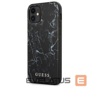 Nugarėlės dėklai Guess  Guess Marble Case for iPhone 12 mini - Black 