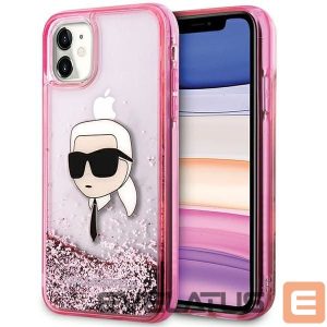 Nugarėlės dėklai Karl Lagerfeld  Karl Lagerfeld Glitter Karl Head iPhone 11/XR Case - Pink 