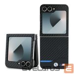 Nugarėlės dėklai BMW  BMW Carbon Blue Line Case for Samsung Galaxy Z Flip 6 - Black 
