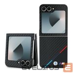Nugarėlės dėklai BMW  BMW Carbon Tricolor Case for Samsung Galaxy Z Flip 6 - Black 