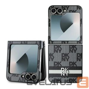 Nugarėlės dėklai DKNY  DKNY Checkered Pattern Printed Stripes case for Samsung Galaxy Z Flip 6 - black 