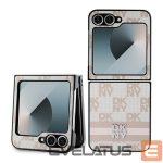 Nugarėlės dėklai DKNY  DKNY Checkered Pattern Printed Stripes Case for Samsung Galaxy Z Flip 6 - Pink 