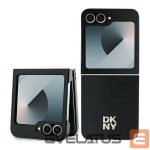 Nugarėlės dėklai DKNY  DKNY Repeat Pattern Stack Logo Case for Samsung Galaxy Z Flip6 - Black 