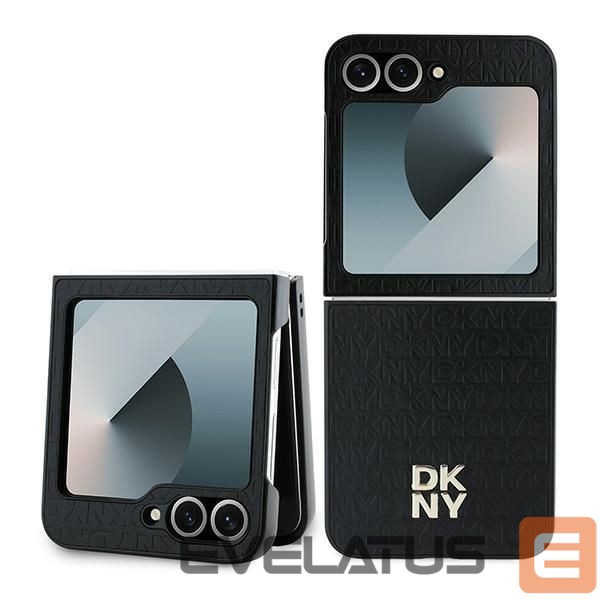 Nugarėlės dėklai DKNY DKNY Repeat Pattern Stack Logo Case for Samsung Galaxy Z Flip6 - Black