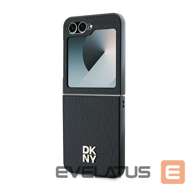 Nugarėlės dėklai DKNY DKNY Repeat Pattern Stack Logo Case for Samsung Galaxy Z Flip6 - Black
