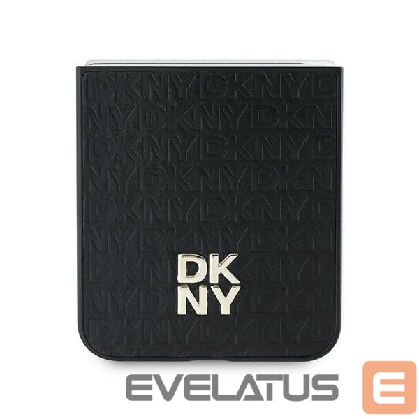 Nugarėlės dėklai DKNY DKNY Repeat Pattern Stack Logo Case for Samsung Galaxy Z Flip6 - Black