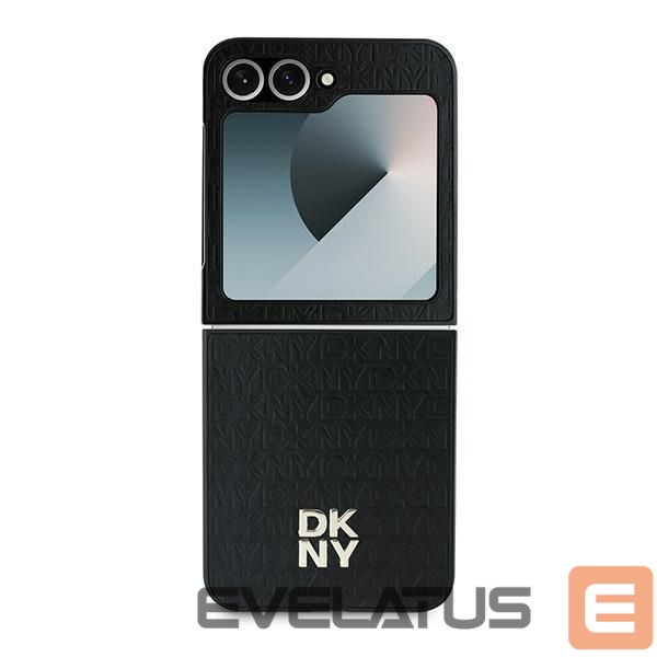 Nugarėlės dėklai DKNY DKNY Repeat Pattern Stack Logo Case for Samsung Galaxy Z Flip6 - Black