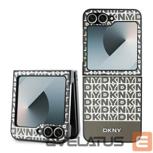 Nugarėlės dėklai DKNY  DKNY Repeat Pattern Bottom Stripe Case for Samsung Galaxy Z Flip 6 - Brown 