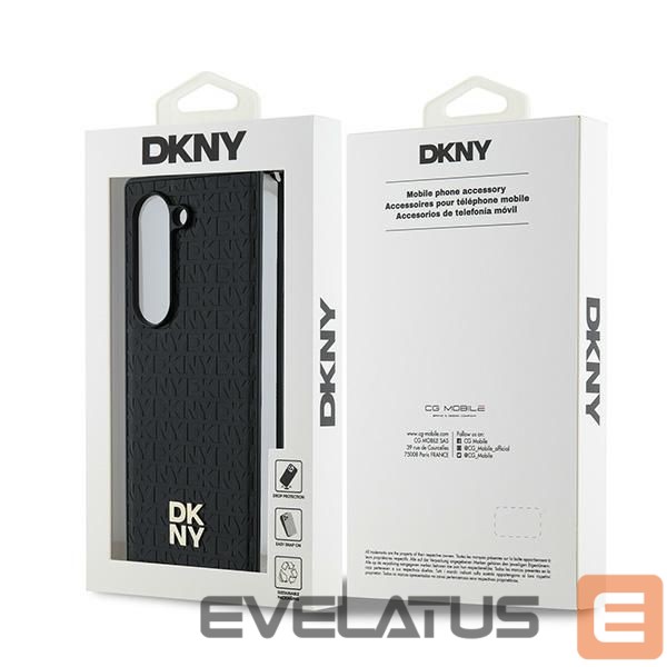 Nugarėlės dėklai DKNY DKNY Repeat Pattern Stack Logo Case for Samsung Galaxy Z Fold6 - Black