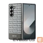 Nugarėlės dėklai DKNY  DKNY Repeat Pattern Bottom Stripe Case for Samsung Galaxy Z Fold 6 - Brown 