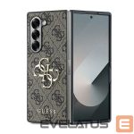Nugarėlės dėklai Guess  Guess Leather 4G Metal Logo Case for Samsung Galaxy Z Fold 6 - Brown