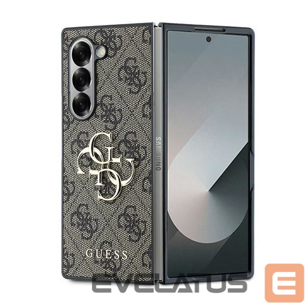 Nugarėlės dėklai Guess Guess Leather 4G Metal Logo Case for Samsung Galaxy Z Fold 6 - Brown