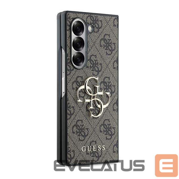 Nugarėlės dėklai Guess Guess Leather 4G Metal Logo Case for Samsung Galaxy Z Fold 6 - Brown
