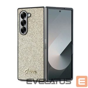 Nugarėlės dėklai Guess  Guess 4G Glitter Script Case for Samsung Galaxy Z Fold 6 - Gold