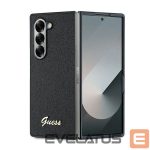 Nugarėlės dėklai Guess  Guess 4G Glitter Script Case for Samsung Galaxy Z Fold 6 - Black