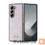 Nugarėlės dėklai Guess  Guess 4G Glitter Script Case for Samsung Galaxy Z Fold 6 - Pink