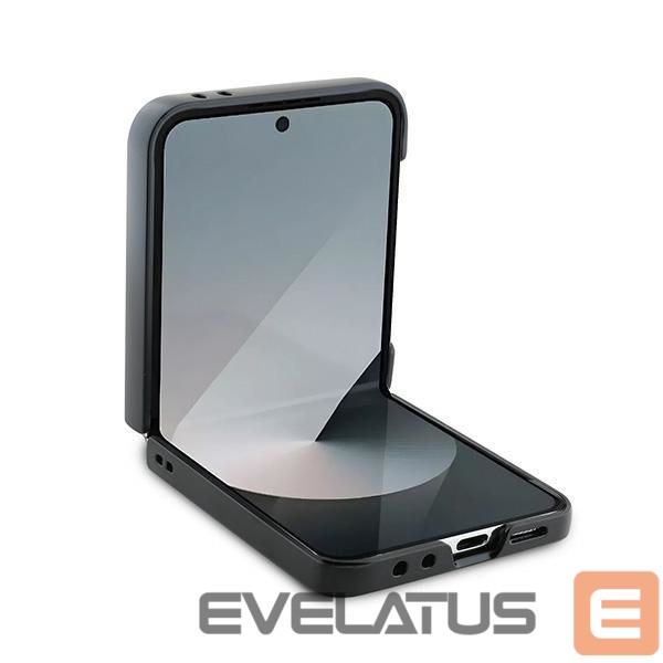 Nugarėlės dėklai Karl Lagerfeld Karl Lagerfeld Saffiano Metal Pin Case for Samsung Galaxy Z Flip 6 - Black