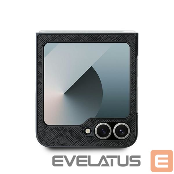Nugarėlės dėklai Karl Lagerfeld Karl Lagerfeld Saffiano Metal Pin Case for Samsung Galaxy Z Flip 6 - Black